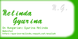 melinda gyurina business card